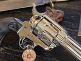Colt Single Action Army Custom Shop Nickel Revolver 45 Colt. 5.5