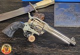Colt Single Action Army Custom Shop Nickel Revolver 45 Colt. 5.5