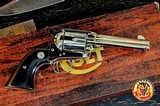 Colt Single Action Army Nickel Revolver .44 Special 4.75" Blk Ivory*Archive Letter* 3rd Gen 1981 Single Action Army Revolver