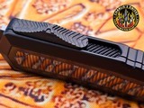Marfione Custom Knives Atreus D/E DLC Cryo Ice Finish w/Flamed Titanium & Carbon Fiber Inlay, Carbon Fiber Button and Flamed Ti Accents - 12 of 17