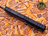 Marfione Custom Knives Atreus D/E DLC Cryo Ice Finish w/Flamed Titanium & Carbon Fiber Inlay, Carbon Fiber Button and Flamed Ti Accents - 13 of 17