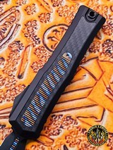 Marfione Custom Knives Atreus D/E DLC Cryo Ice Finish w/Flamed Titanium & Carbon Fiber Inlay, Carbon Fiber Button and Flamed Ti Accents - 5 of 17