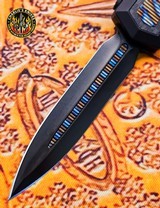 Marfione Custom Knives Atreus D/E DLC Cryo Ice Finish w/Flamed Titanium & Carbon Fiber Inlay, Carbon Fiber Button and Flamed Ti Accents - 4 of 17