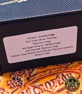 Marfione Custom Knives Atreus D/E DLC Cryo Ice Finish w/Flamed Titanium & Carbon Fiber Inlay, Carbon Fiber Button and Flamed Ti Accents - 17 of 17