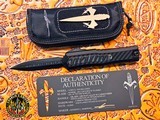 Marfione Custom Knives Atreus D/E DLC Cryo Ice Finish w/Flamed Titanium & Carbon Fiber Inlay, Carbon Fiber Button and Flamed Ti Accents - 2 of 17
