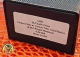 Marfione Custom LUDT Auto Carbon Fiber Handle DLC Satin Finish Carbon Fiber Inlaid Button DLC Ringed Hardware Serial #009 - 20 of 20