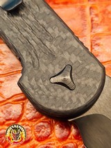 Marfione Custom LUDT Auto Carbon Fiber Handle DLC Satin Finish Carbon Fiber Inlaid Button DLC Ringed Hardware Serial #009 - 11 of 20