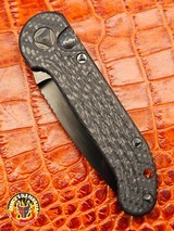 Marfione Custom LUDT Auto Carbon Fiber Handle DLC Satin Finish Carbon Fiber Inlaid Button DLC Ringed Hardware Serial #009 - 18 of 20