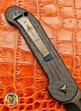 Marfione Custom LUDT Auto Carbon Fiber Handle DLC Satin Finish Carbon Fiber Inlaid Button DLC Ringed Hardware Serial #009 - 12 of 20