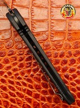 Marfione Custom LUDT Auto Carbon Fiber Handle DLC Satin Finish Carbon Fiber Inlaid Button DLC Ringed Hardware Serial #009 - 16 of 20