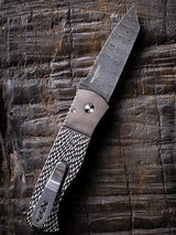 Pro-Tech Emerson Custom CQC7 Titanium Handles w/Burnt Bronze Anodized - Chad Nichols Damascus Tanto Blade - 2 of 4