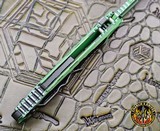 Heretic Knives Wraith Auto V4 Cel Shade Toxic Green w/ Bowie MagnaCut H002-CS-TX - 5 of 5