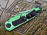 Heretic Knives Wraith Auto V4 Cel Shade Toxic Green w/ Bowie MagnaCut H002-CS-TX - 4 of 5