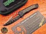 Heretic Custom Wraith V4 Manual Bowie Vegas Forge Damascus/Pivot w/Snake Skin Carbon Fiber Inlay - Aluminum DLC Chassis - 11 of 12