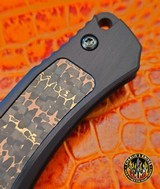 Heretic Custom Wraith V4 Manual Bowie Vegas Forge Damascus/Pivot w/Snake Skin Carbon Fiber Inlay - Aluminum DLC Chassis - 5 of 12