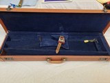 Early 2 Latch Belgium Browning Superposed Small Gauge Tolex Case With 2 Keys - 8 of 8