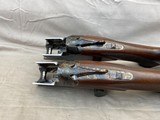 Special Order Cased Belgian Browning Custom Shop Case Hardened B-125 Pair Master Engraved by C. Baerten and JP. Bailey - 12 of 15