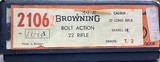 NIB Belgium Browning T-Bolt T2 Deluxe .22lr In Original Box with Test Target - 15 of 15