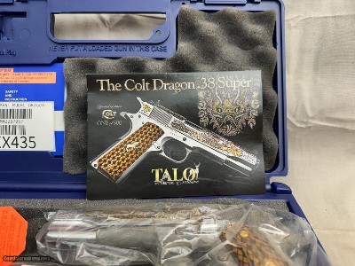 New in Box Colt Talo Distributor Dragon 1911 38 Super - Image 17 of 19