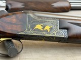 Gorgeous 1977 Belgian Browning Superposed Presentation Series P3 Two Barrel Set Signed by Claude Baerten in RARE Lightning Configuration - 18 of 25