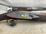 Gorgeous 1977 Belgian Browning Superposed Presentation Series P3 Two Barrel Set Signed by Claude Baerten in RARE Lightning Configuration - 17 of 25