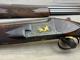 Gorgeous 1977 Belgian Browning Superposed Presentation Series P3 Two Barrel Set Signed by Claude Baerten in RARE Lightning Configuration