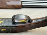 Gorgeous 1977 Belgian Browning Superposed Presentation Series P3 Two Barrel Set Signed by Claude Baerten in RARE Lightning Configuration - 12 of 25