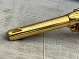 Stunning Factory Gold + Heat Treated Screws + Pearl Grips Colt Single Action Army 45LC in Original Box with Fitted Case - 6 of 21