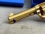 Stunning Factory Gold + Heat Treated Screws + Pearl Grips Colt Single Action Army 45LC in Original Box with Fitted Case - 3 of 21