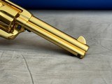 Stunning Factory Gold + Heat Treated Screws + Pearl Grips Colt Single Action Army 45LC in Original Box with Fitted Case - 9 of 21