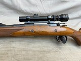 1970 Belgian Browning High Power Rifle Safari Grade .375H&H Magnum w/Factory Iron Sights + Redfield 1-4X Scope - 14 of 24