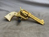 1958 Colt Single Action Army 45LC Extensively Engraved, Gold Plated, Ivory Grips, Single Gun Texas Shipment to Oshman's Sporting Goods Beaumont - 1 of 21