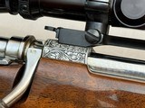 1962 Belgian Browning Olympian Grade High Power Rifle Chambered in .30-06 Triple Signed VandermissenG Select Carved Stock and Engraving - 6 of 25