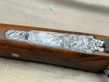 First Year 1961 Belgian Browning High Power Rifle Olympian Grade .30-06 Triple Signed Engraving by R. Risack Select Carved Stock