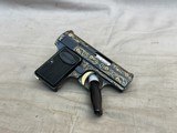 Raised Gold Inlaid and Engraved 1968 Baby Browning 25acp Belgian Made - 1 of 5