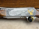 Mint in Case Belgium Browning FN BAR North American Deer Edition 30-06 Double Signed by E. Vos - 14 of 25