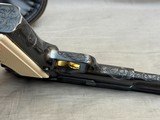 Nicely Engraved & Gold Inlaid 1969 Belgian Browning Hi Power T Series 9mm in Pouch with Factory Letter - 14 of 24