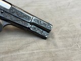 Nicely Engraved & Gold Inlaid 1969 Belgian Browning Hi Power T Series 9mm in Pouch with Factory Letter - 10 of 24