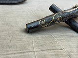Nicely Engraved & Gold Inlaid 1969 Belgian Browning Hi Power T Series 9mm in Pouch with Factory Letter - 7 of 24