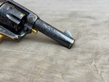 George Spring Master Engraved and Gold Inlaid Colt Single Action Army Sheriff's Model .45colt Checkered Ivory - 10 of 20