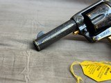 George Spring Master Engraved and Gold Inlaid Colt Single Action Army Sheriff's Model .45colt Checkered Ivory - 3 of 20
