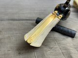 George Spring Master Engraved and Gold Inlaid Colt Single Action Army Sheriff's Model .45colt Checkered Ivory - 20 of 20