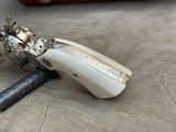 Bryson Gwinell Master Engraved and Inscribed Colt Single Action Army Sheriff's Model Enamel Inlaid Ivory Grips 44-40 - 15 of 20