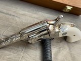 Bryson Gwinell Master Engraved and Inscribed Colt Single Action Army Sheriff's Model Enamel Inlaid Ivory Grips 44-40 - 13 of 20