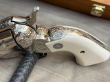 Bryson Gwinell Master Engraved and Inscribed Colt Single Action Army Sheriff's Model Enamel Inlaid Ivory Grips 44-40 - 14 of 20