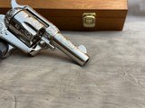 Bryson Gwinell Master Engraved and Inscribed Colt Single Action Army Sheriff's Model Enamel Inlaid Ivory Grips 44-40 - 2 of 20