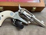 Bryson Gwinell Master Engraved and Inscribed Colt Single Action Army Sheriff's Model Enamel Inlaid Ivory Grips 44-40 - 3 of 20