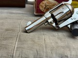 NIB with Display Case Colt Single Action Army 44-40 Sheriff's Model Nickel Finish with Ebony Grips - 7 of 18