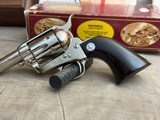 NIB with Display Case Colt Single Action Army 44-40 Sheriff's Model Nickel Finish with Ebony Grips - 8 of 18