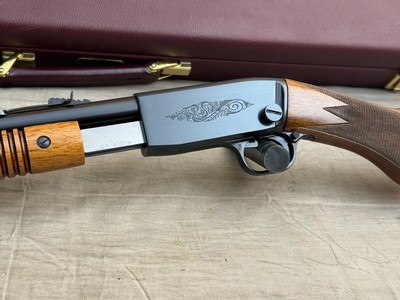 Custom Shop Browning Trombone Grade 1 Scroll Engraved by M. Derwa in Maroon Case